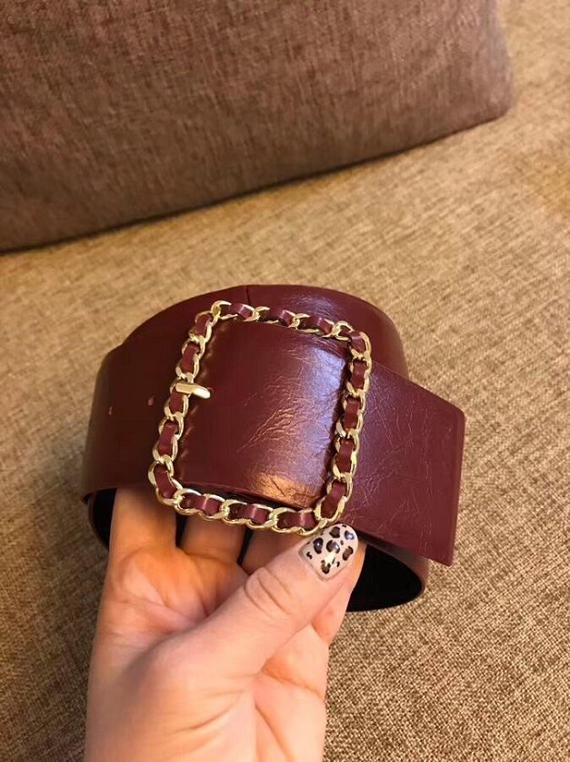 CC original calfskin 60mm belt A0526 bordeaux