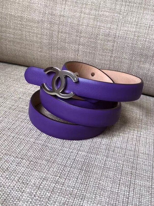 CC original calfskin belt A0535 purple