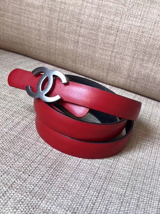 CC original calfskin belt A0535 red