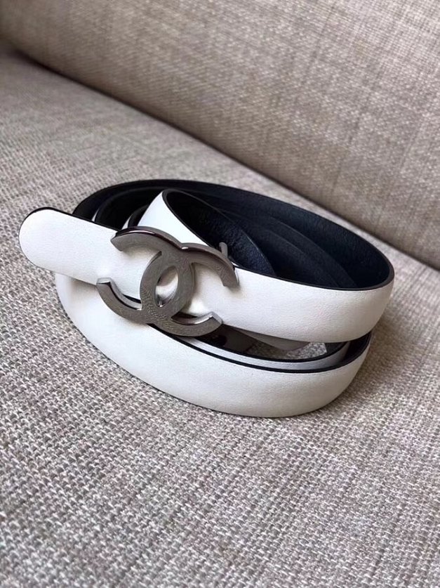 CC original calfskin belt A0535 white