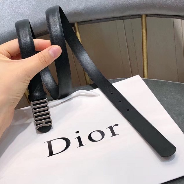 Dior original calfskin 20mm belt DR0002 black