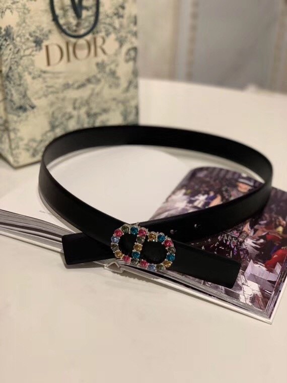 Dior original calfskin 30mm belt DR0001 black