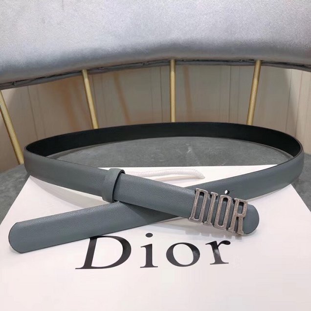 Dior original calfskin 20mm belt DR0002 ice blue