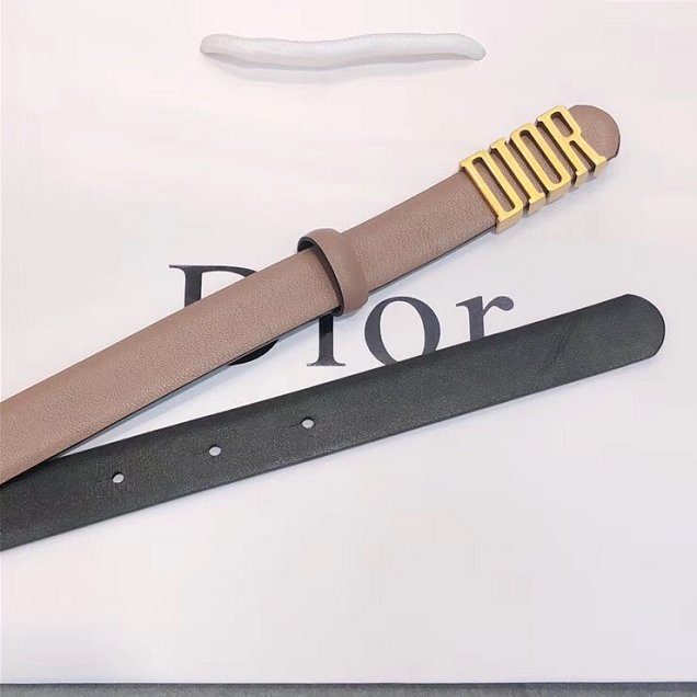 Dior original calfskin 20mm belt DR0002 nude