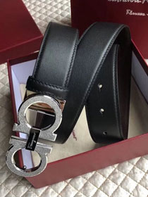 Feragamo gancini original calfskin belt 35mm F0008 black