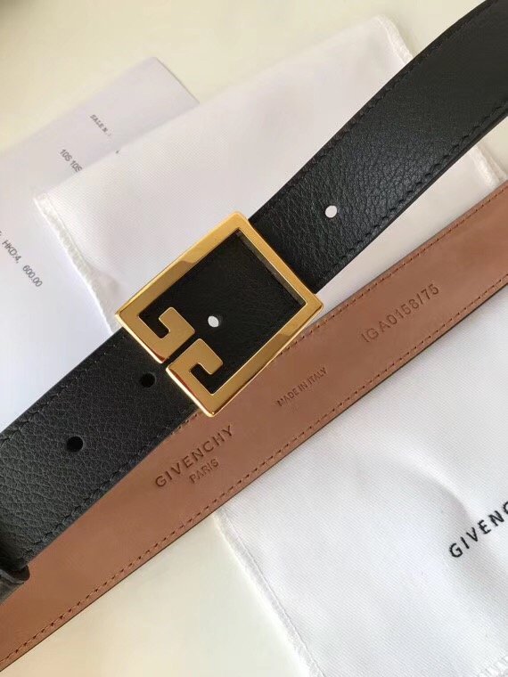 Givenchy original calfskin belt 30mm G0001 black 