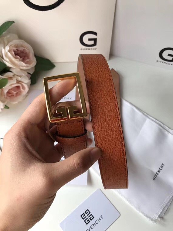 Givenchy original calfskin belt 30mm G0001 coffee