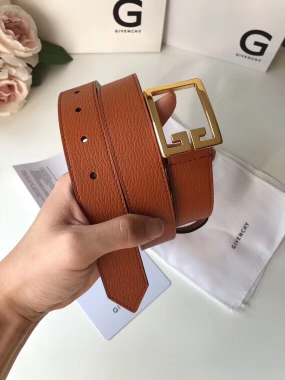 Givenchy original calfskin belt 30mm G0001 coffee