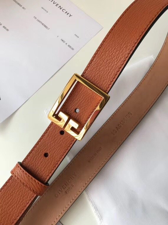 Givenchy original calfskin belt 30mm G0001 coffee