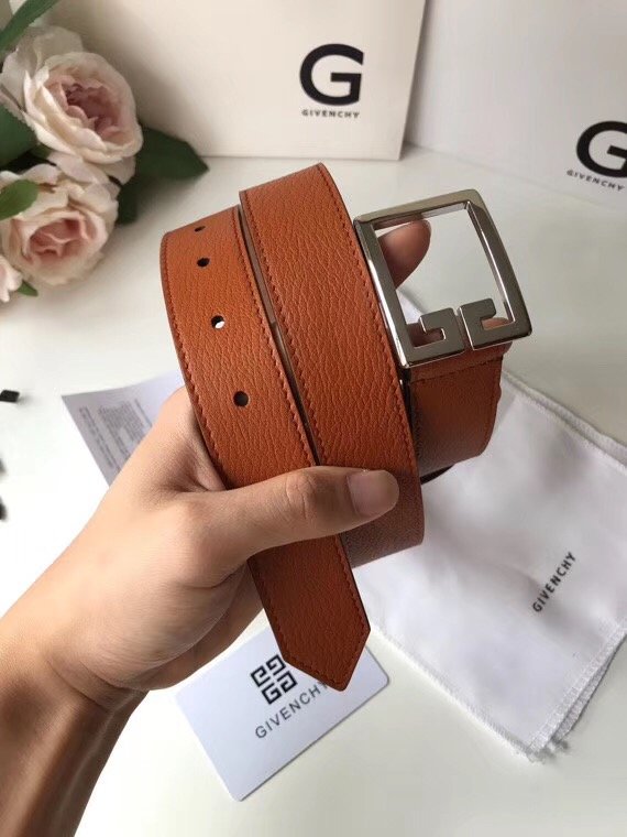 Givenchy original calfskin belt 30mm G0001 coffee