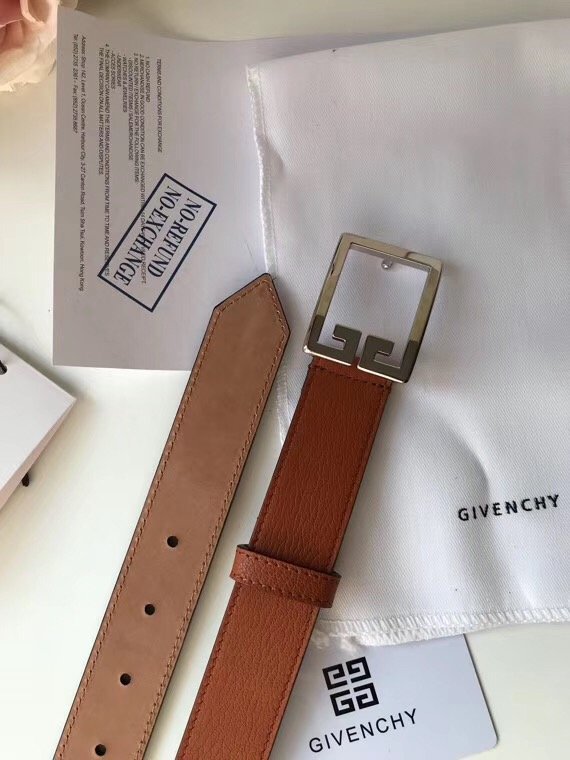 Givenchy original calfskin belt 30mm G0001 coffee