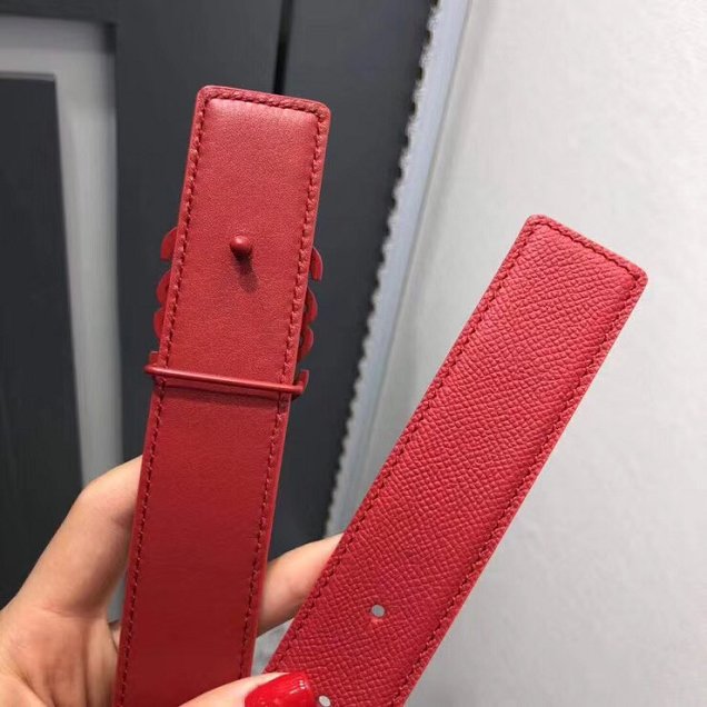 Loewe original calfskin belt 32mm LW0001 red