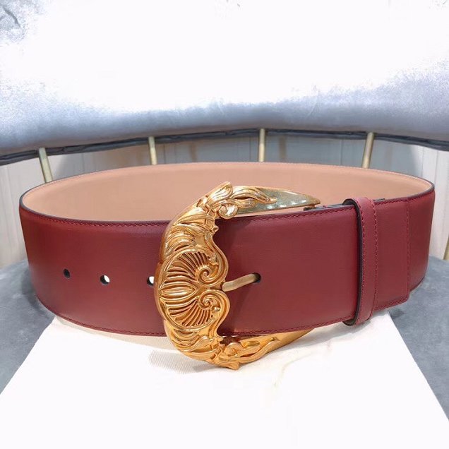 Vercase original calfskin 70mm belt VS0003 bordeaux