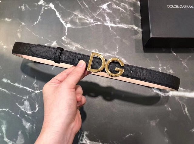 DG original calfskin 25mm belt D0003 black
