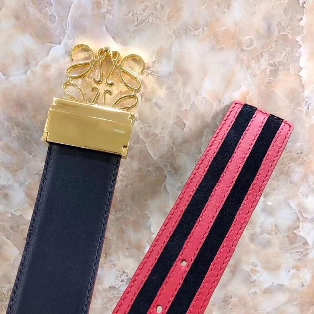 Loewe original calfskin belt 40mm LW0004 red