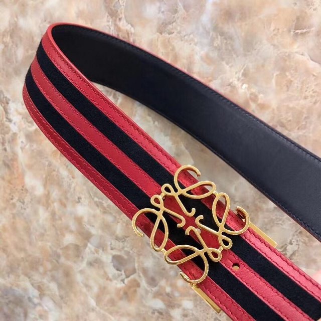 Loewe original calfskin belt 40mm LW0004 red