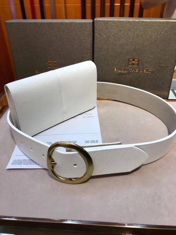 B-LOW original calfskin belt 38mm BL0001 white