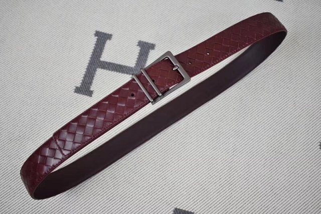 BV original calfskin 40mm belt V0002 wine red