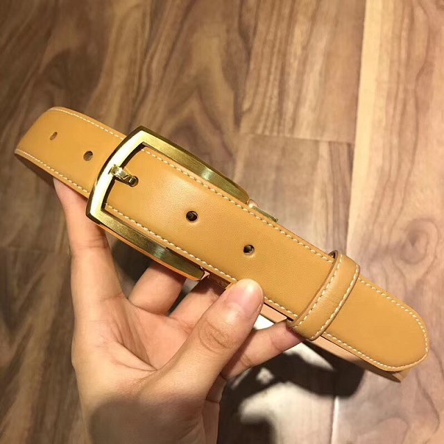 Catier original calfskin 35mm belt CA0003 coffee