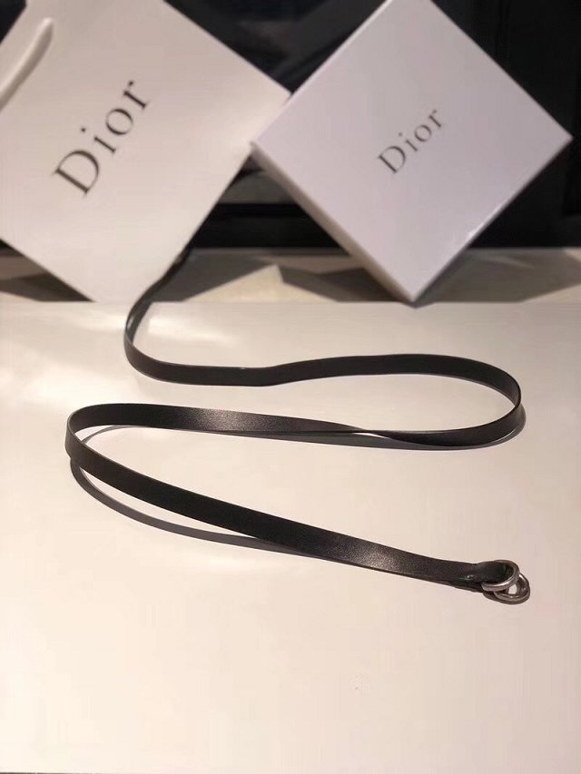 Dior original calfskin 15mm belt DR0004 black