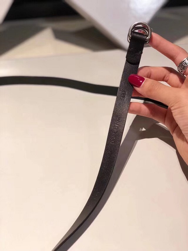 Dior original calfskin 15mm belt DR0004 black