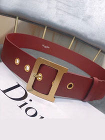 Dior original calfskin 50mm belt DR0003 bordeaux