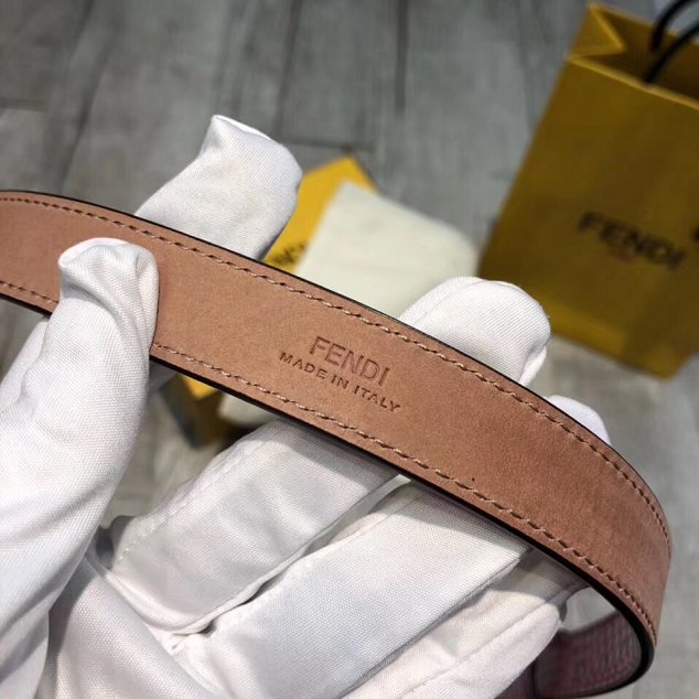 Fendi original calfskin belt 35mm FD0007 brown