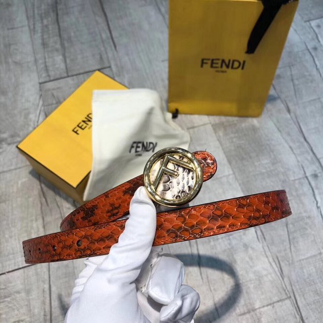 Fendi original calfskin belt 35mm FD0007 brown