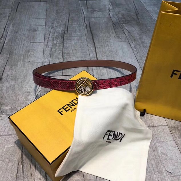 Fendi original calfskin belt 35mm FD0007 wine red