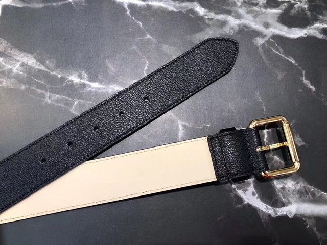 Fendi original calfskin belt 38mm FD0007 black&blue