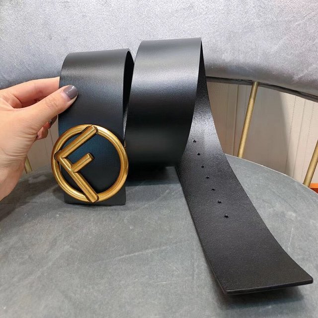 Fendi original calfskin belt 70mm FD0004 black