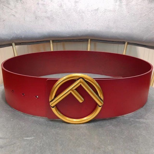 Fendi original calfskin belt 70mm FD0004 red