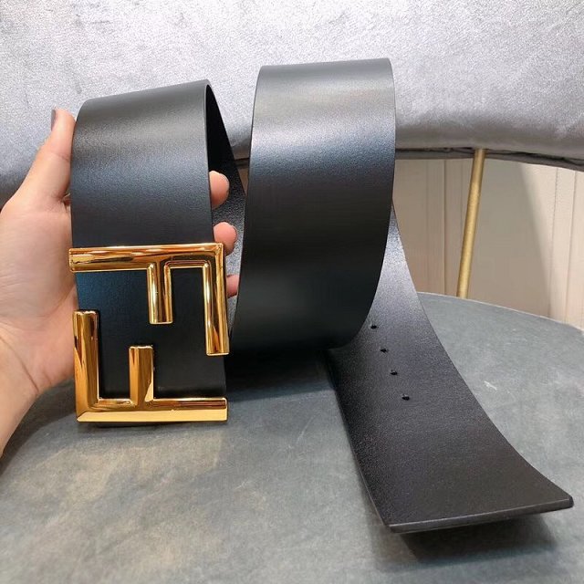 Fendi original calfskin belt 70mm FD0005 black