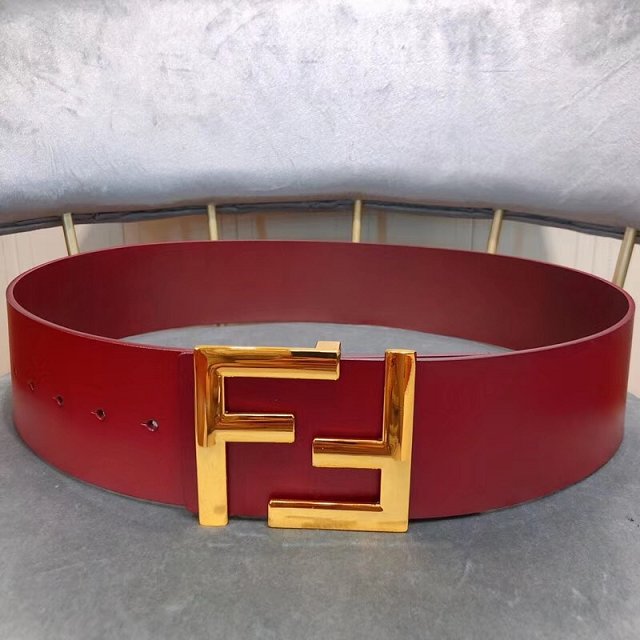 Fendi original calfskin belt 70mm FD0005 red