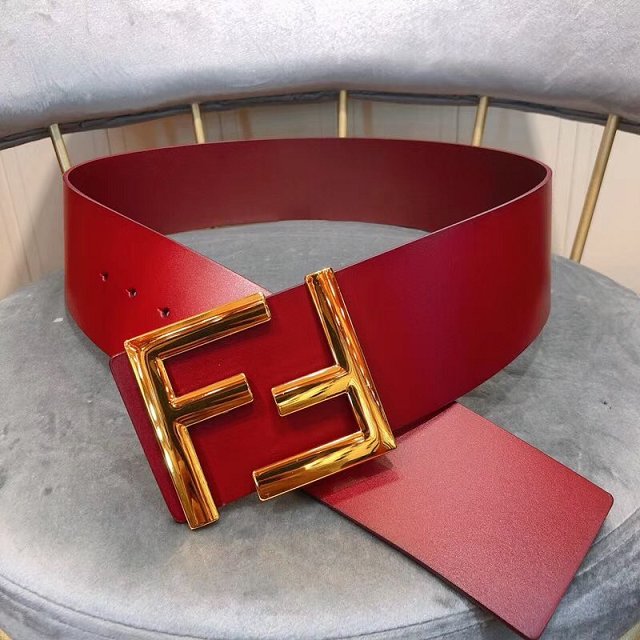 Fendi original calfskin belt 70mm FD0005 red