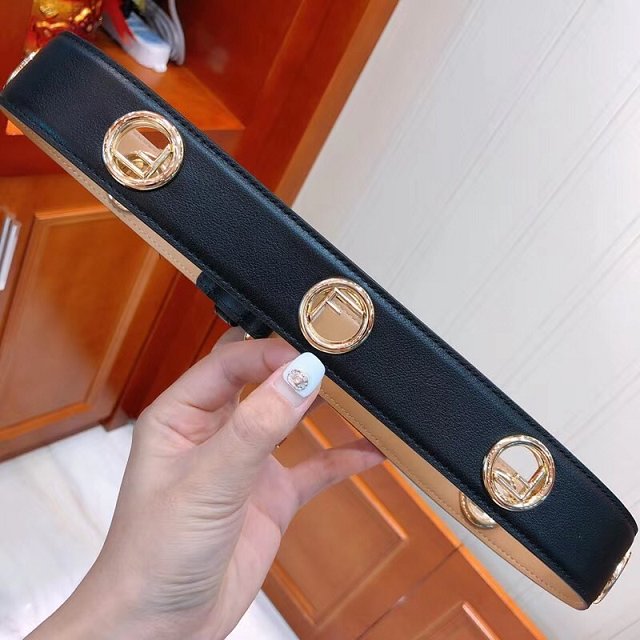 Fendi original canvas belt 38mm FD0011 black