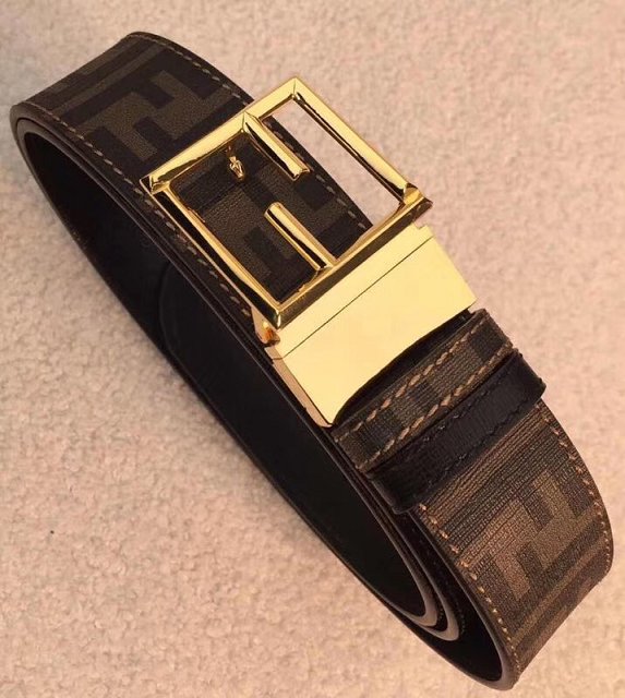 Fendi original canvas belt 40mm FD0009 black