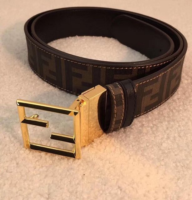 Fendi original canvas belt 40mm FD0009 black