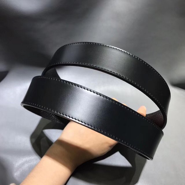 Feragamo gancini original calfskin belt 34mm F0018 black