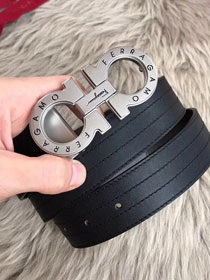 Feragamo gancini original calfskin belt 35mm F0032 black