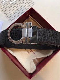 Feragamo gancini original calfskin belt 35mm F0033 black