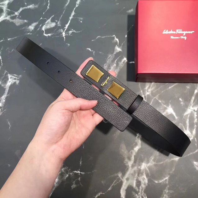 Feragamo vara original calfskin belt 20mm F0049 black