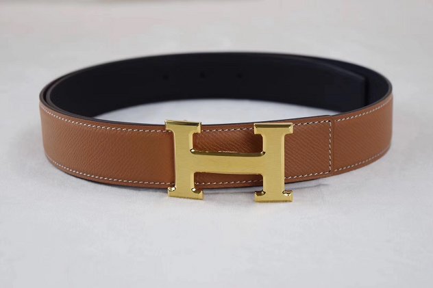 Hermes original epsom H belt reversible 32mm H064544 coffee&black