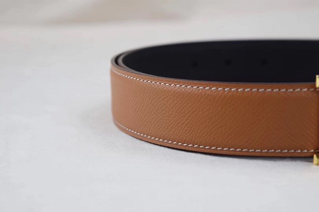 Hermes original epsom H belt reversible 32mm H064544 coffee&black