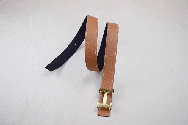 Hermes original epsom H belt reversible 32mm H064544 coffee&black