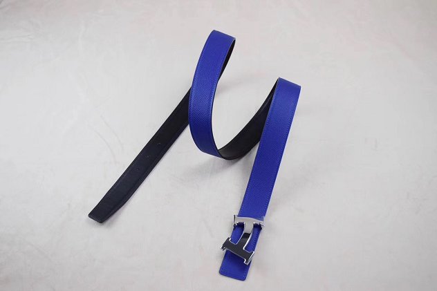 Hermes original epsom H belt reversible 32mm H064545 blue