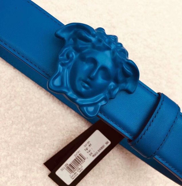 Vercase original calfskin 25mm belt VS0007 blue 