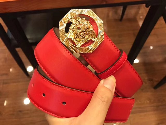 Vercase original calfskin 40mm belt VS0005 red