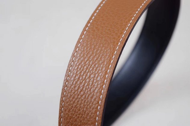 Hermes original epsom H belt reversible 32mm H064545 coffee