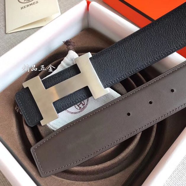 Hermes original epsom leather Constance 2 belt 42mm H064547 black